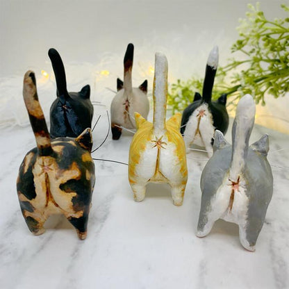Unique Handmade Cat Christmas Ornament - Purrfect Holiday Hangers-Black-Nora Luxe