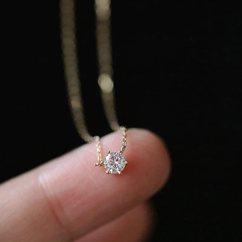 Sparkling Zircon Statement Necklace - Pexav
