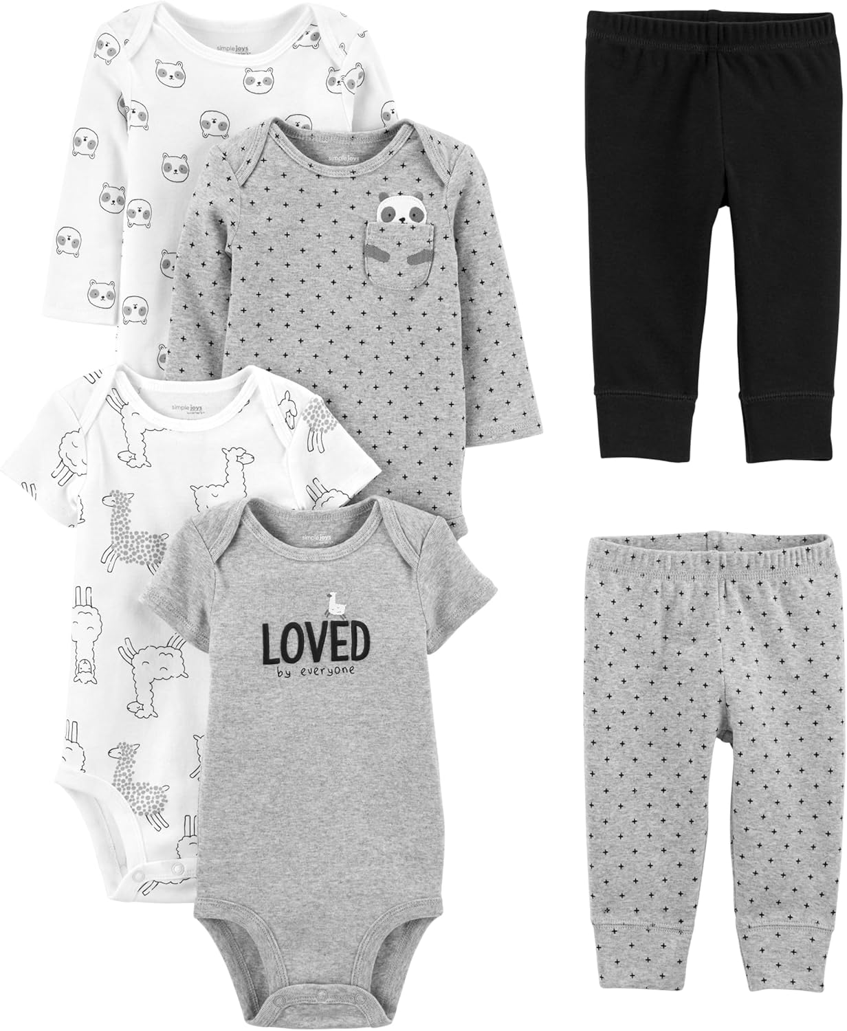 Baby Essentials 6-Piece Outfit Set - Pexav