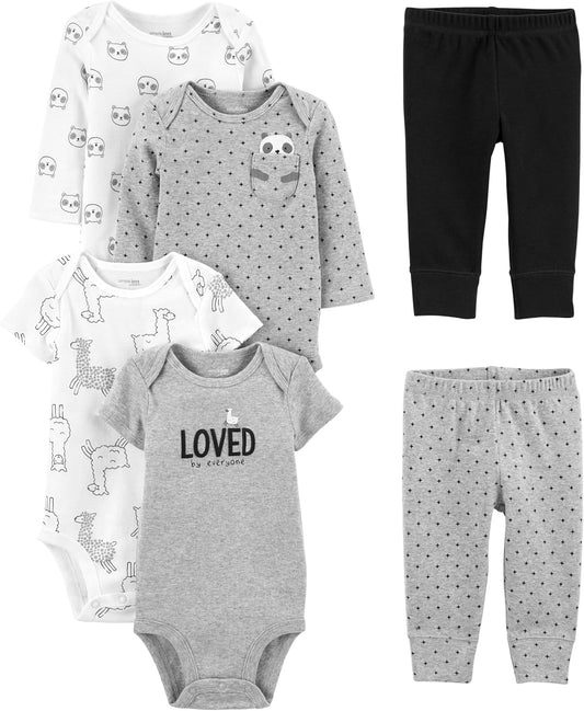 Baby Essentials 6-Piece Outfit Set - Pexav