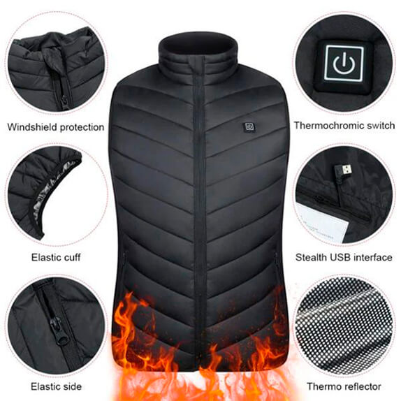 Unisex Heated Bodywarmer 1+1 FREE - HeatGuard-2 x M-Nora Luxe