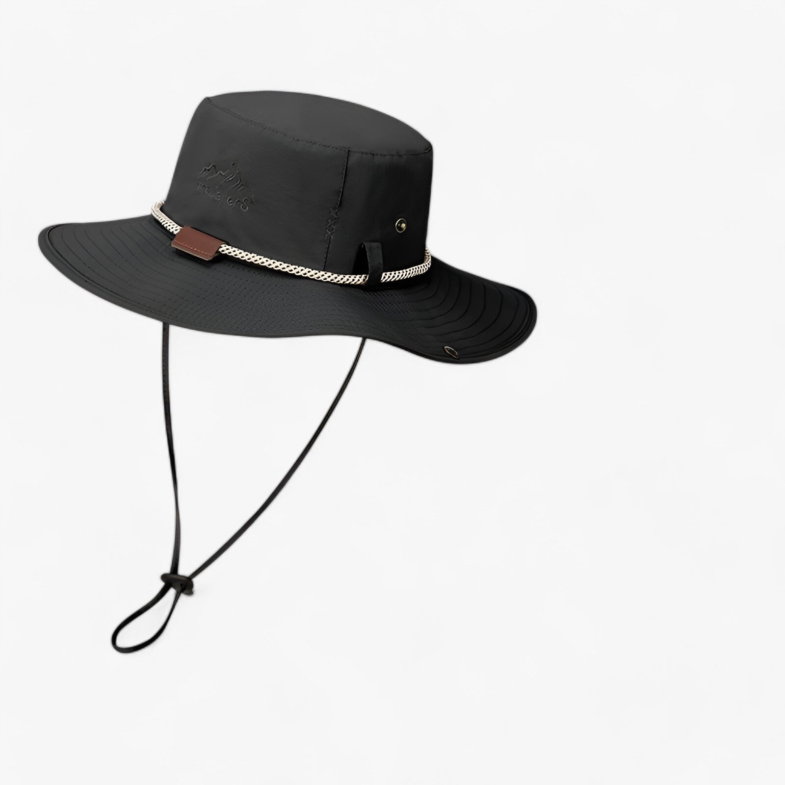 Unisex UV Protection Waterproof Bucket Hat – Johnny-Black-55-60cm-The Livary