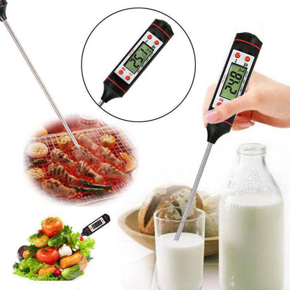 Universal Digital Food Thermometer - ThermoChef Pro-Black-Nora Luxe