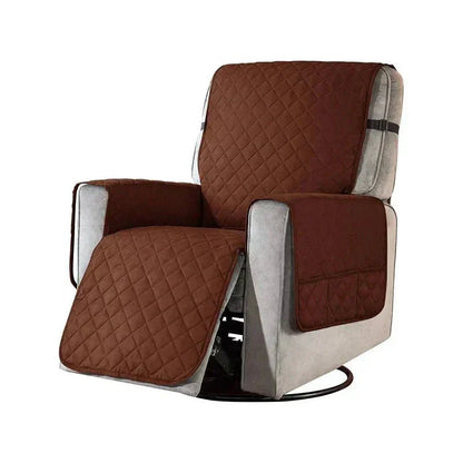 Universal Soft Armchair Cover - FlexCover-Dark Brown-S-Nora Luxe