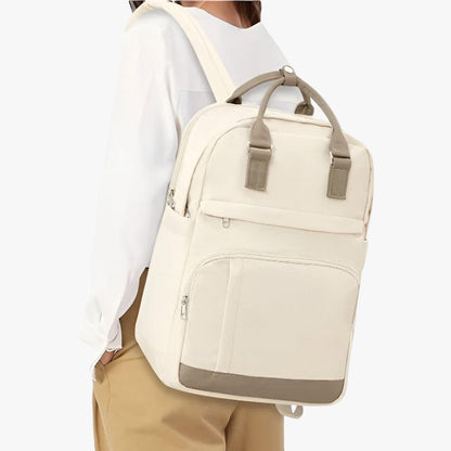 Urban Style Waterproof Backpack - Mira-Beige-Nora Luxe