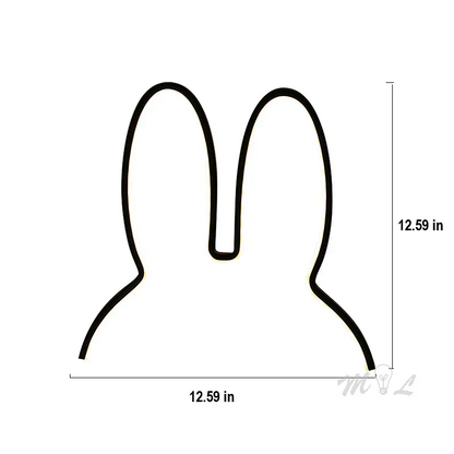 USB Rechargeable Bunny Night Light with Ambient Lighting - BunnyLight-Black-Nora Luxe