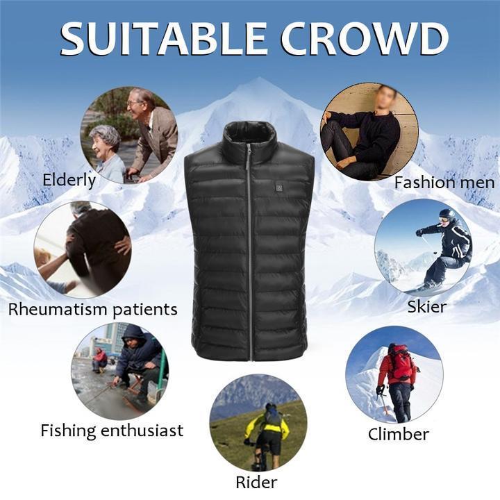 Warm Thermal Insulated USB Vest Jacket
