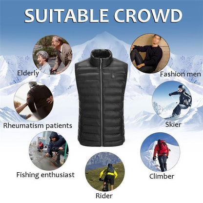 Warm Thermal Insulated USB Vest Jacket