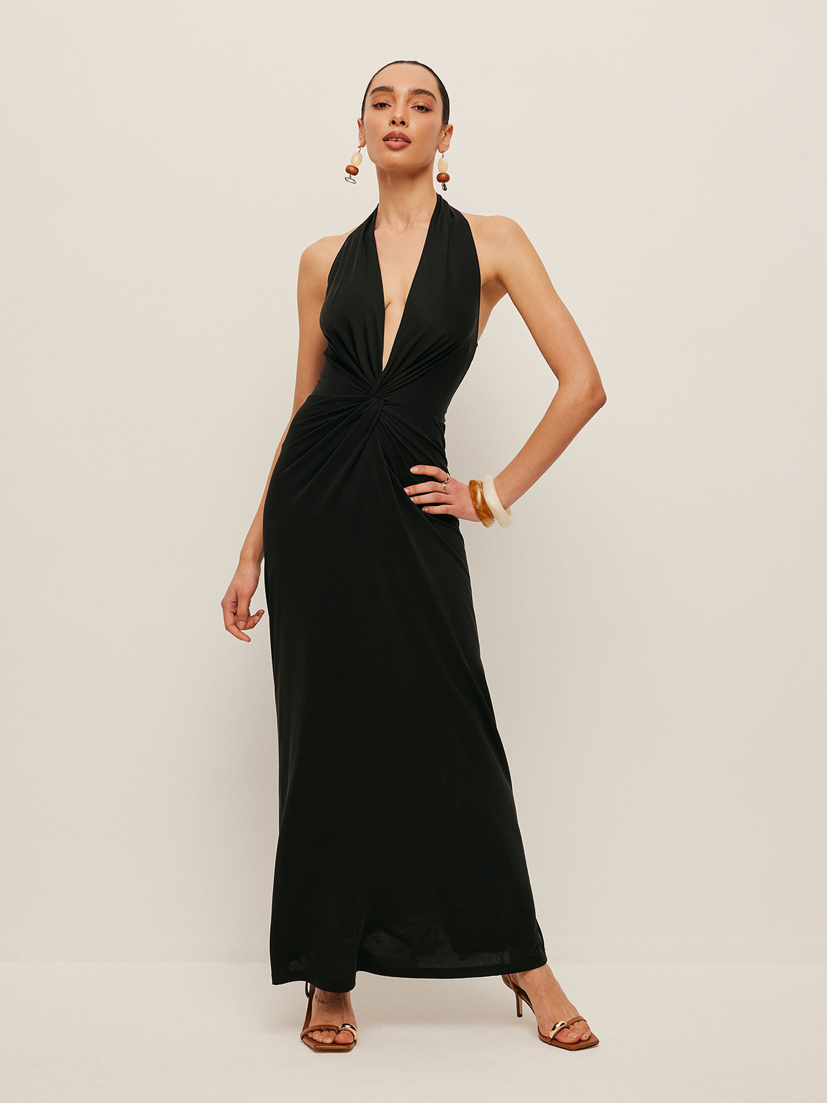 Chic V-Neck Wrap Front Summer Dress