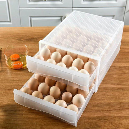 Clear Plastic Egg Holder Storage Box