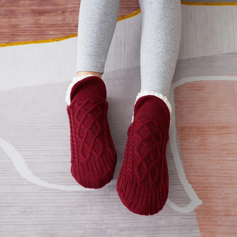 Verdict Cashmere Slippers - CozySteps-Red-4.5 - 6.0-Nora Luxe