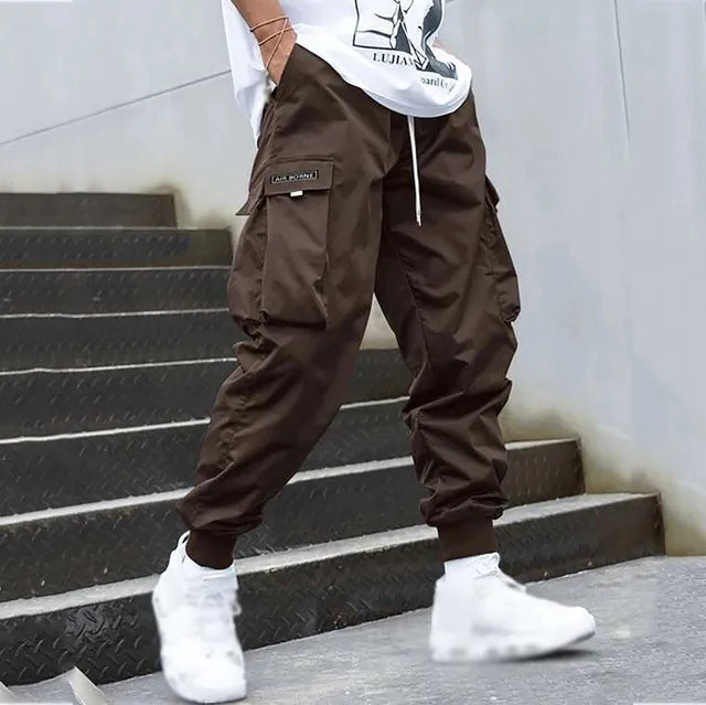 Versatile Cargo Trousers for Men - Jens-Brown-M-Nora Luxe