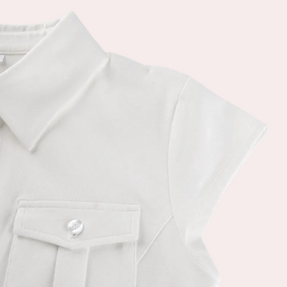 Versatile White Ladies Blouse - Nova-XS-Nora Luxe