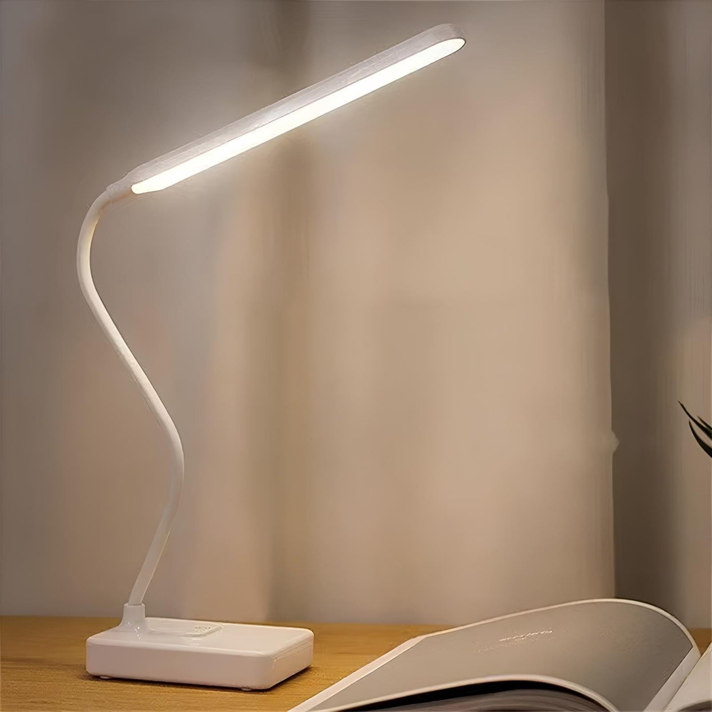 Adjustable LED Desk Lamp with USB Charging and Color Change