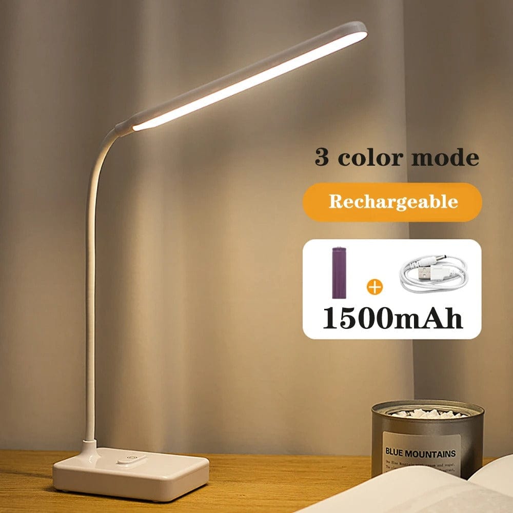 Adjustable LED Desk Lamp with USB Charging and Color Change