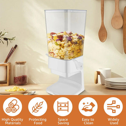 Vertical Grain Dispenser - CerealKeeper-Black-Nora Luxe