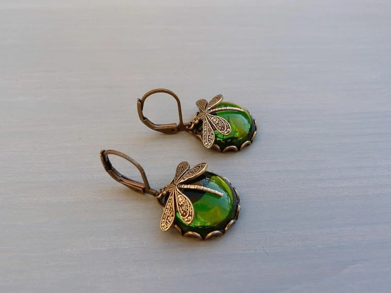 Vintage Butterfly Earrings - Aurora (Buy 1 Get 1 Free)-Green-Nora Luxe