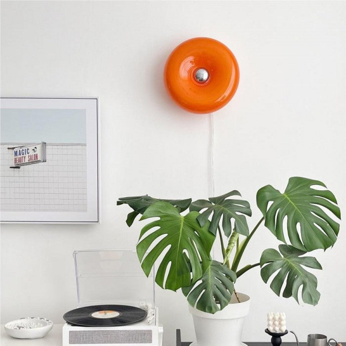 Warm Round LED Wall Lamp with Touch Sensor - Pexav