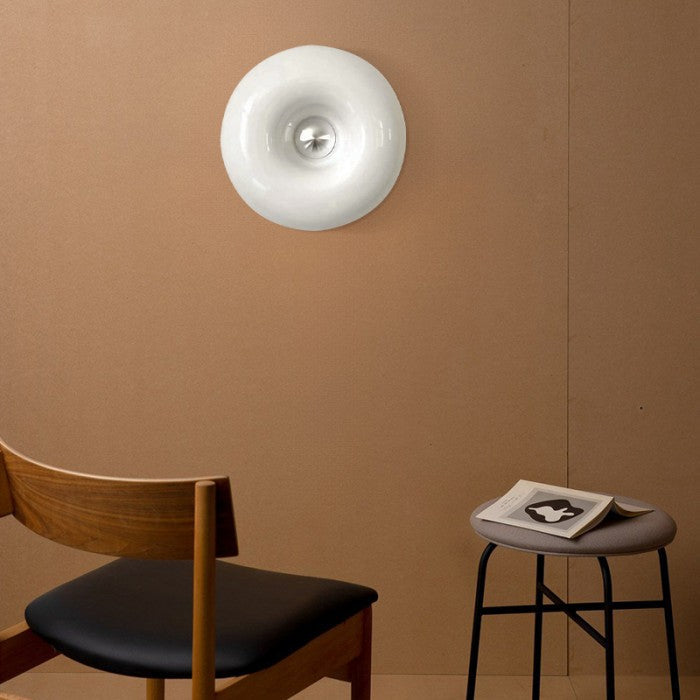 Orange Donut Wall Light with LED Touch Control