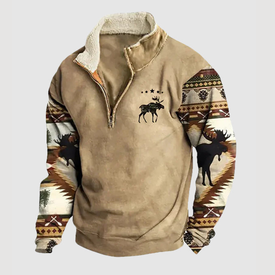 Warm Zip Up Mens Fleece Jacket - Pexav