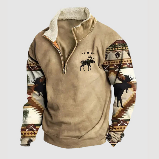Warm Zip Up Mens Fleece Jacket - Pexav