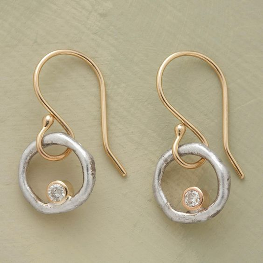 Classic Gold and Silver Dangle Earrings - Pexav