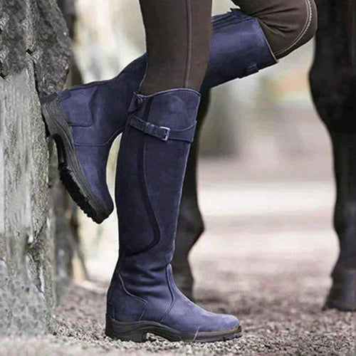 Vintage Knee-High Boots - Luna-Purple-4.5-Nora Luxe