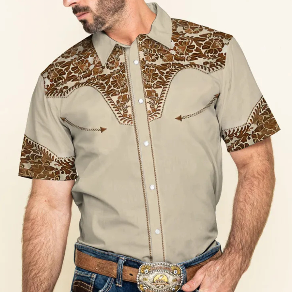 Vintage Men's Shirt - Victor-S-Nora Luxe