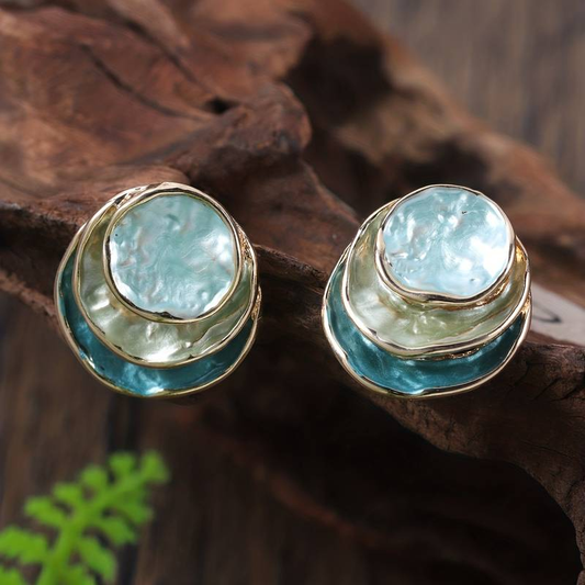 Classic Layered Circle Drop Earrings - Pexav