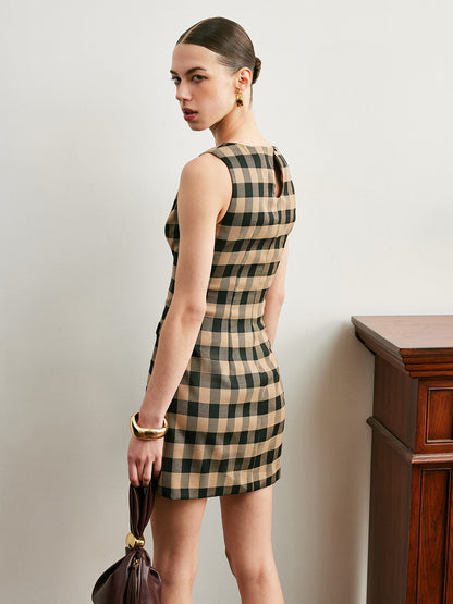 Classic Red Checkered Summer Dress