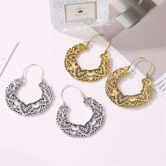 Unique Tribal Style Dangle Earrings - Pexav