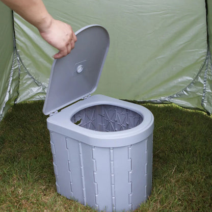Compact Collapsible Outdoor Camping Toilet
