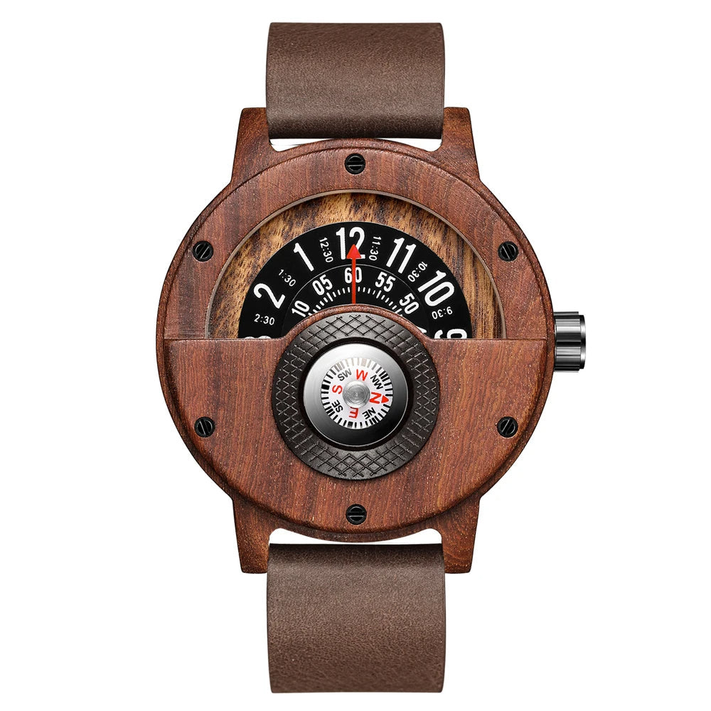 Unique Handcrafted Wooden Timepiece