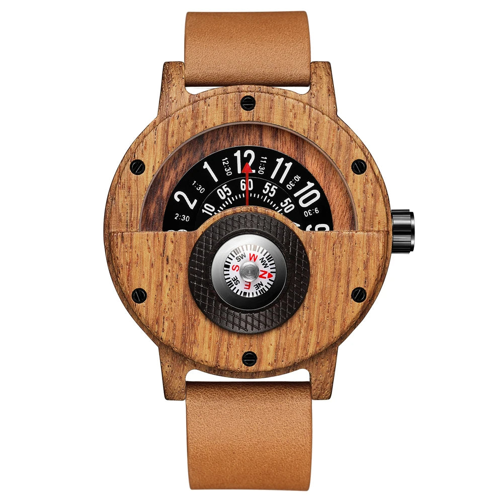 Unique Handcrafted Wooden Timepiece