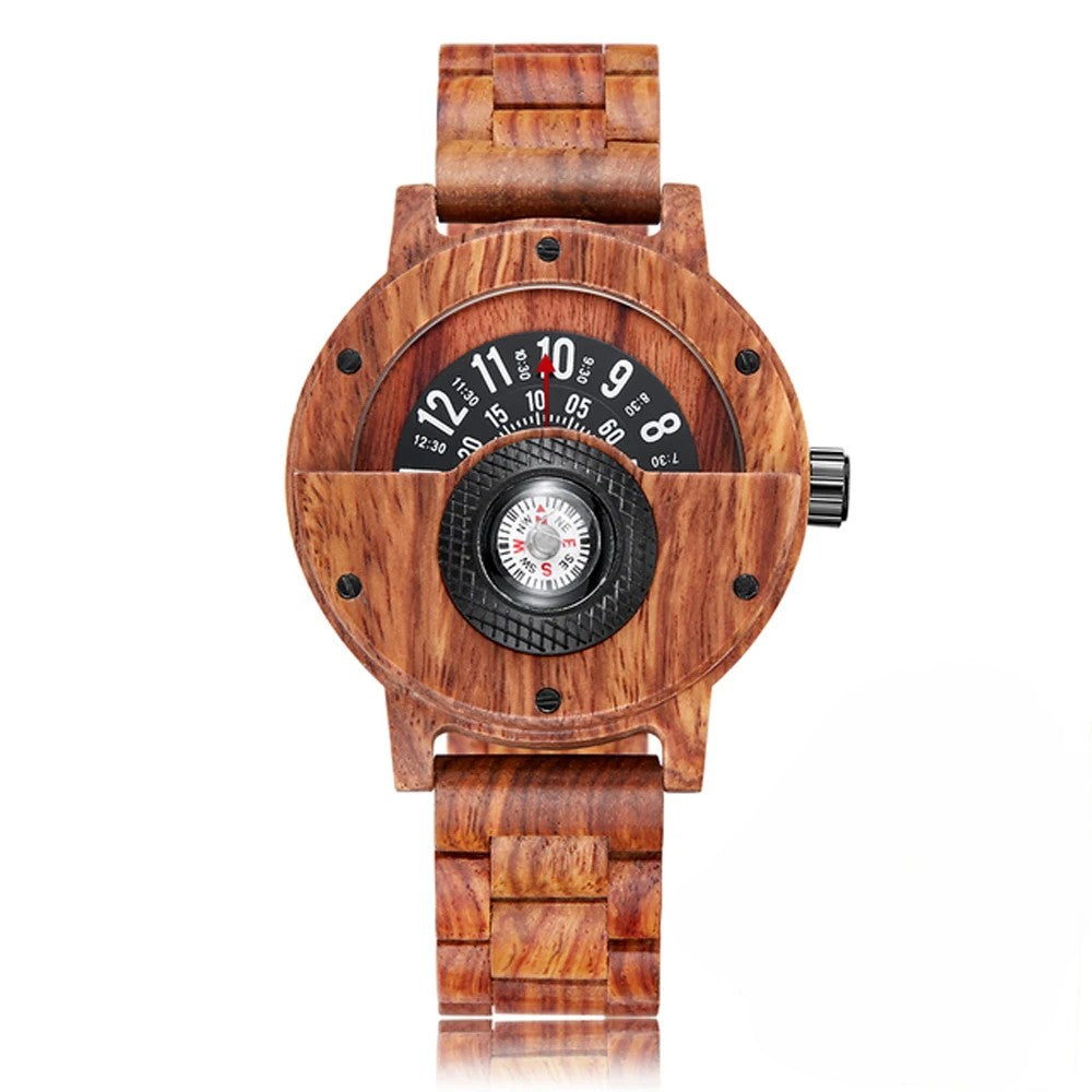 Unique Handcrafted Wooden Timepiece
