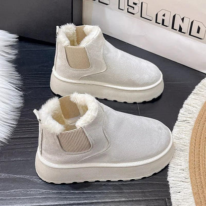 Warm and Comfortable Winter Boots for Women - FrostFlair-Brown-3.0-Nora Luxe