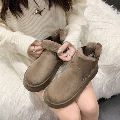 Warm and Comfortable Winter Boots for Women - FrostFlair-Brown-3.0-Nora Luxe