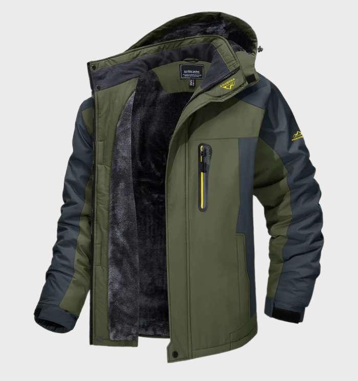 Waterproof Insulated Men's Fleece Hoodie Jacket - Pexav
