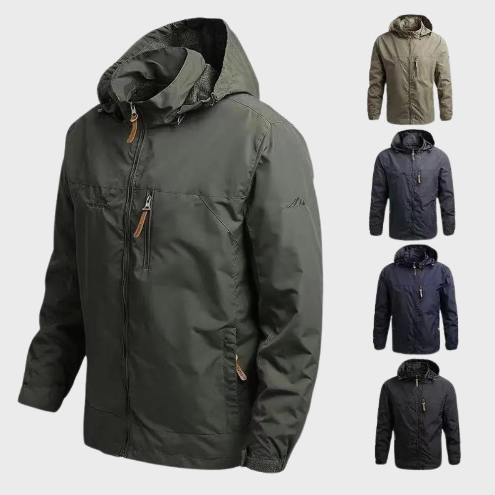 Warm and Waterproof Men's Jacket - Lars-Black-M-Nora Luxe