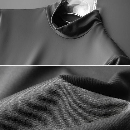 Warm Brushed Cotton Shirt - Lars-Black-M-Nora Luxe