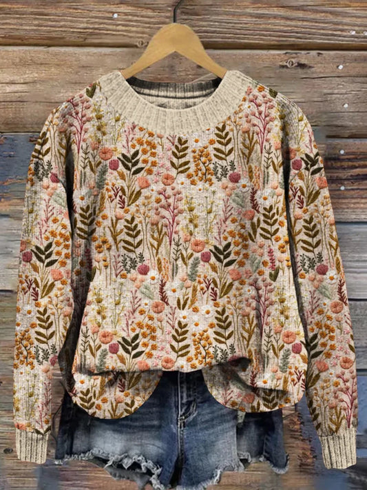 Cozy Knitted Women's Sweater - Olivia - Pexav