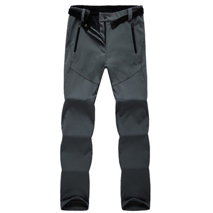 Warm Fleece Softshell Trousers - Everest-Gray-S-Nora Luxe