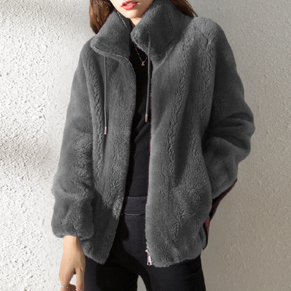 Cozy Women's Zip Up Jacket Yara - Pexav