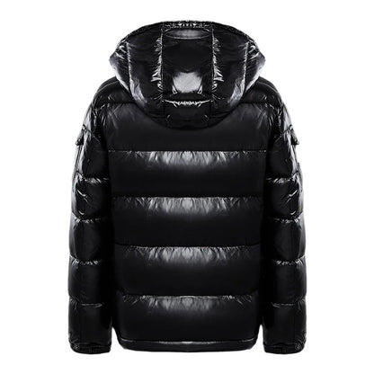 Warm Men's Puffer Jacket - Thor-Black-M-Nora Luxe