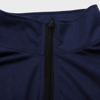 Warm Men's Sweater with Zip - Alvar-Black-S-Nora Luxe
