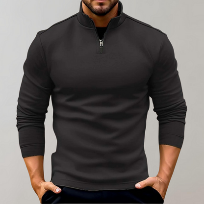 Cozy Mens Zip Up Fleece Sweater - Pexav