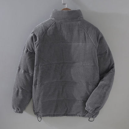 Warm Padded Men's Jacket - Everett-Khaki-S-Nora Luxe