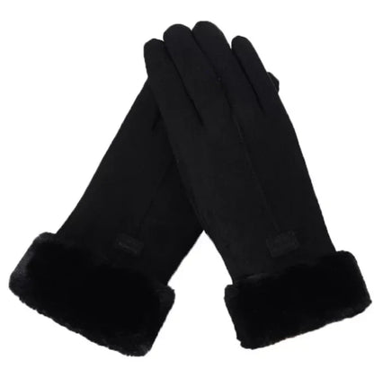 Warm Sweden Ladies' Gloves - VelvTouch-Black-1-Nora Luxe