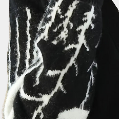 Warm V-neck Cardigan for Women - Elin-Black-Nora Luxe
