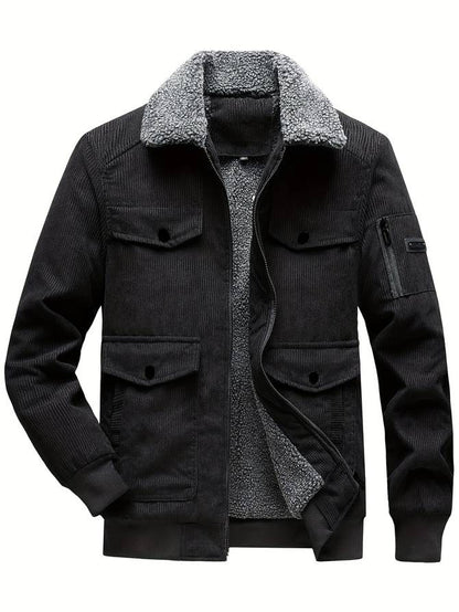 Warm Winter Jacket for Men - Joris-Gray-M-Nora Luxe